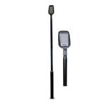 Zwarte lichtmast - Ø60mm | 3 meter | Max. 6 meter, Ophalen of Verzenden, Nieuw, Staande lamp, Led