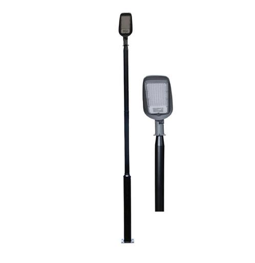 Zwarte lichtmast - Ø60mm | 3 meter | Max. 6 meter, Tuin en Terras, Buitenverlichting, Staande lamp, Nieuw, Waterbestendig, Led