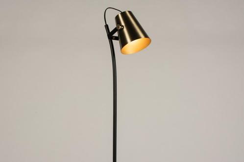 Rietveld Vloerlampen - Zwart, Goud - Metaal, Huis en Inrichting, Lampen | Vloerlampen, Verzenden