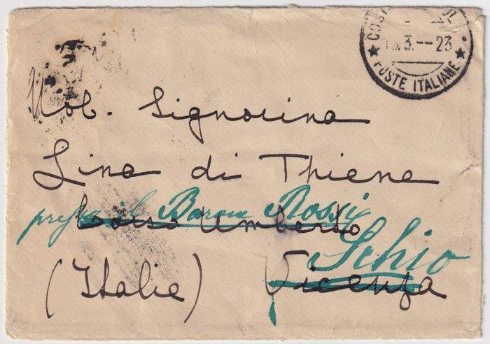 Levante - Constantinopel 1923 - 13 mrt Michetti 20 c. oranje, Postzegels en Munten, Postzegels | Europa | Italië