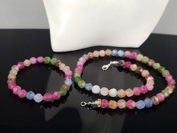 Natuurlijke toermalijn armband, lengte 18 cm - 18,5 cm -, Verzamelen, Mineralen en Fossielen