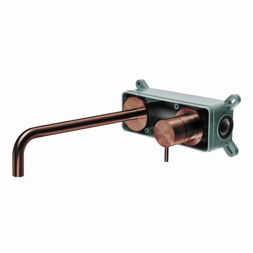 Inbouwkraan Qisani Flow Hoog Geborsteld Copper, Doe-het-zelf en Verbouw, Sanitair, Kraan, Nieuw, Ophalen of Verzenden