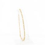 Gouden Figaro schakel armband | 22 cm (heren armband), Sieraden, Tassen en Uiterlijk, Armbanden, Ophalen of Verzenden, Gebruikt