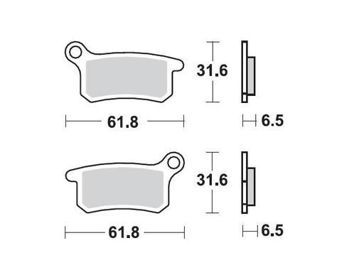 Braking Sintered Voor / Achter remblokken 873CM44, Motoren, Overige Motoren, Verzenden