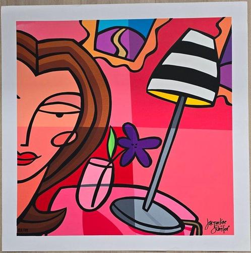 Jacqueline Schäfer (1961) - Tafel met Lamp, Antiek en Kunst, Kunst | Schilderijen | Modern