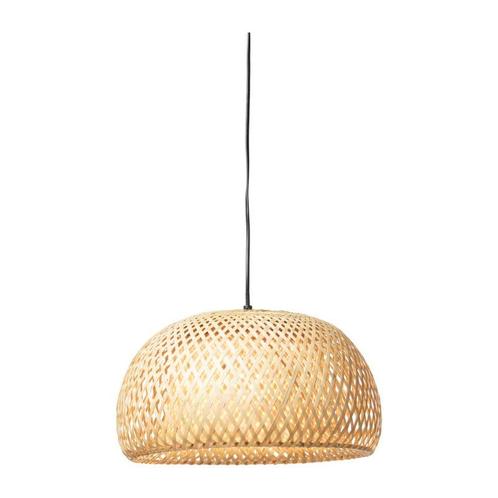 Hanglamp gevlochten - naturel - ø38x20 cm, Huis en Inrichting, Lampen | Hanglampen, Verzenden