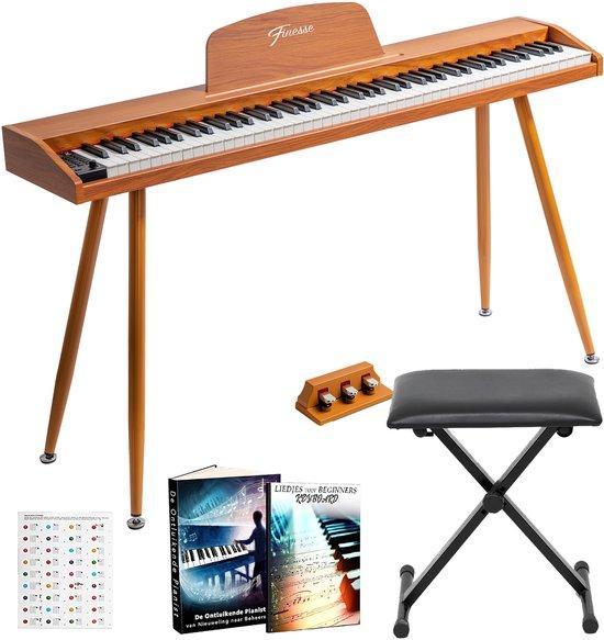2dekans | Finesse Digitale Piano - 88 Gewogen Toetsen - met, Muziek en Instrumenten, Piano's, Zo goed als nieuw, Ophalen of Verzenden