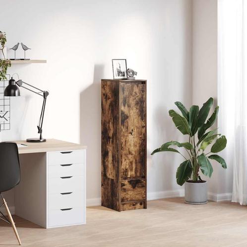 vidaXL Highboard 29,5x34x119,5 cm spaanplaat gerookt, Huis en Inrichting, Kasten | Buffetkasten, Nieuw, Overige houtsoorten, Verzenden