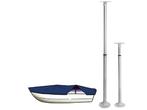 Verstelbare dekzeilpaal, Watersport en Boten, Ophalen of Verzenden, Nieuw, Zeilboot of Motorboot