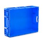 Stapelbak kunststof  L: 800, B: 600, H: 200 (mm) blauw, Doe-het-zelf en Verbouw, Kratten en Dozen, Nieuw, Ophalen of Verzenden