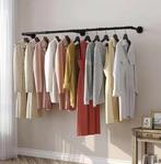 Industriële Wandkledingrek – Gouden Metalen Kledingstang 180, Verzenden, Nieuw