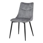 Eetkamerstoel Aukje | Beige | Velvet/velours stof, Huis en Inrichting, Stoelen, Ophalen, Nieuw, Industrieel
