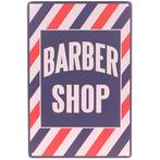 Metalen plaatje - Barber shop NIEUW, Huis en Inrichting, Woonaccessoires | Tekstborden en Spreuken, Nieuw, Ophalen of Verzenden