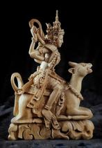 Shiva op Nandi sandelhout - Bali - Indonesië (Zonder, Antiek en Kunst