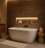 Ligbad Hanoi  170 x 80 x 58 cm Half Vrijstaand Bad wit, Verzenden, Nieuw, Bad