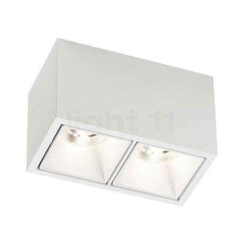 Delta Light Boxy L+ Plafondlamp LED 2-lichts, wit, Huis en Inrichting, Lampen | Spots, Nieuw, Verzenden