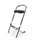 Stapelbare barkruk Utrecht verchroomd frame met zwarte sk..., Verzenden, Nieuw in verpakking