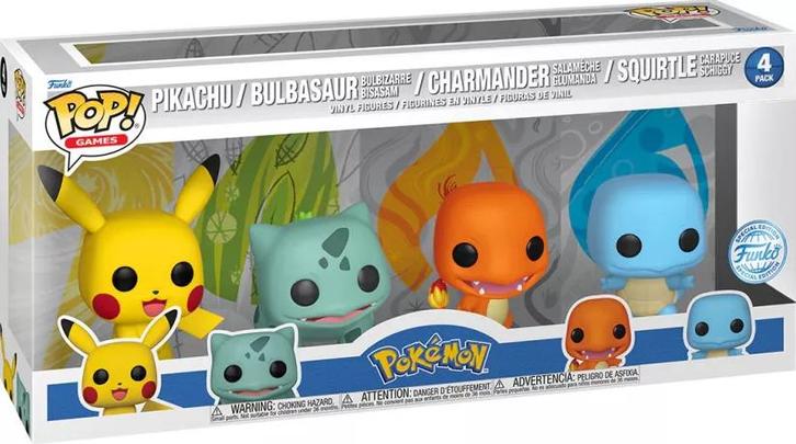 Funko Pop! - Pokemon Kanto Starters (4-pack) | Funko - Hobby, Verzamelen, Poppetjes en Figuurtjes, Nieuw, Verzenden