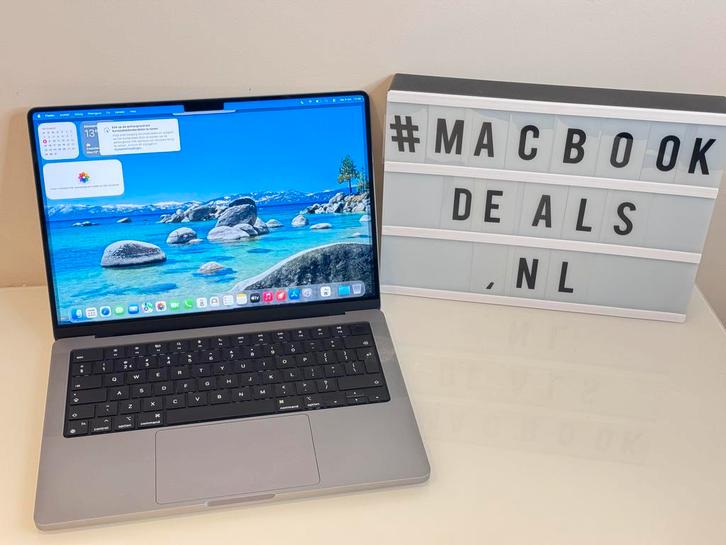 MacBook Pro 14 Inch M1 MAX 2021, Computers en Software, Apple Macbooks, 3 tot 4 Ghz, Overige groottes, 512 GB, MacBook Pro, Qwerty