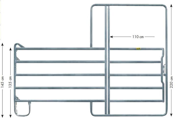 Pony paneelhek-5 met poort 3,60 x 2,20 mtr., Dieren en Toebehoren, Paarden en Pony's | Overige Paardenspullen, Nieuw, Ophalen of Verzenden
