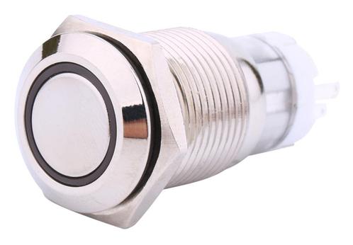 Knop met led - Rood - locking - metaal 16mm, Hobby en Vrije tijd, Elektronica-componenten, Verzenden