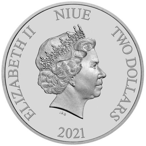 Niue. 2021 1 oz $2 NZD Niue Silver The Black Pearl Pirates, Postzegels en Munten, Edelmetalen en Baren
