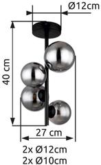 2dekans | Globo plafonniere Riha - - - 56133-4D, Ophalen of Verzenden, Zo goed als nieuw