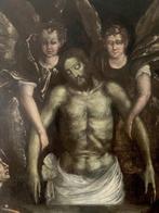 Italiaanse school (XVI) - Deposizione tra santi francescani, Antiek en Kunst, Kunst | Schilderijen | Klassiek