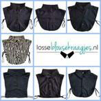 RUIME KEUS aan Zwarte losse blouse kraagjes vanaf € 9,95, Nieuw, Maat 42/44 (L), Losse Blouse Kraagjes, Zwart