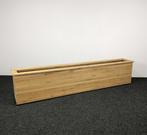 Massief Eiken Plantenbak - Verrijdbaar | 62 x 290 x 43 cm, Ophalen of Verzenden, Nieuw in verpakking