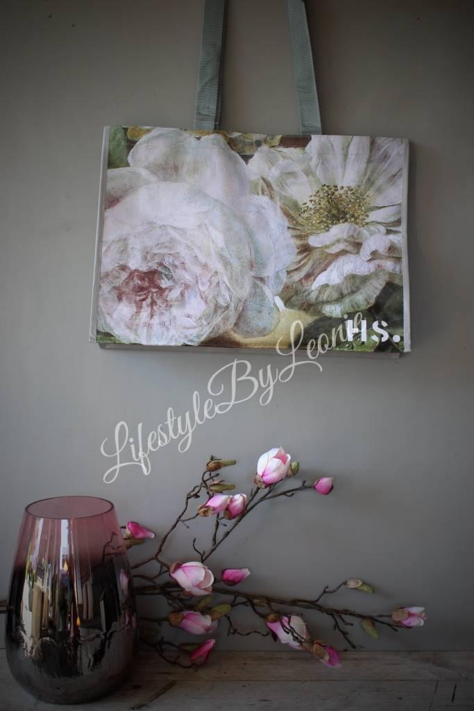 Shopper Pioenroos, Huis en Inrichting, Woonaccessoires | Overige, Nieuw, Ophalen of Verzenden