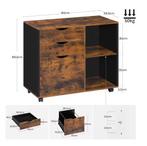 Rolcontainer met 3 Laden – Houten Kantoorkast, Verzenden, Nieuw in verpakking