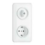 BAKELIET stopcontact wit inbouw I Gratis verzending!, Doe-het-zelf en Verbouw, Verzenden, Nieuw, Stopcontact