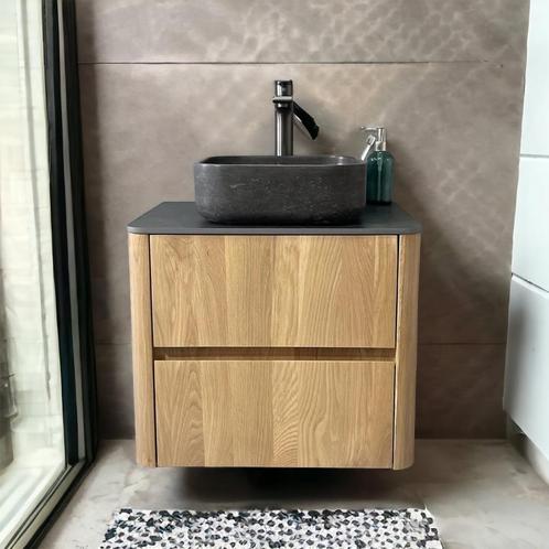 Badmeubel Casajoy Bold Onderkast 60 cm 2 Lades Eiken Met, Doe-het-zelf en Verbouw, Sanitair, Bad, Nieuw, Ophalen of Verzenden
