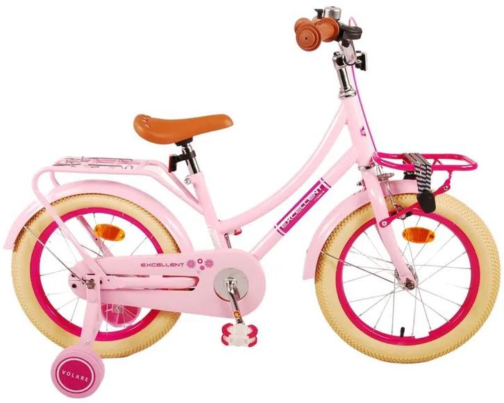 Volare Excellent Kinderfiets - Meisjes - 16 inch - Roze - 95, Fietsen en Brommers, Fietsen | Kinderfietsjes, Nieuw, Ophalen of Verzenden