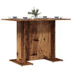 vidaXL Eettafel 110x60x75 cm bewerkt hout oud houtkleurig, Huis en Inrichting, Tafels | Eettafels, Verzenden, Nieuw