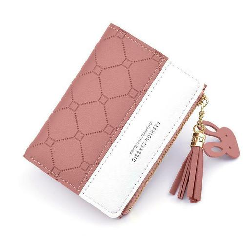 ZILOU Ritsportemonnee Compact Roze [TIP!], Sieraden, Tassen en Uiterlijk, Portemonnees, Roze, Nieuw, Overige merken, Verzenden