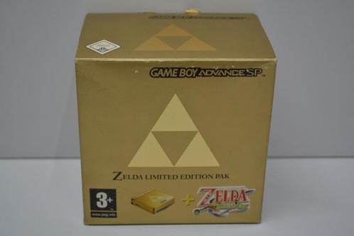 Nintendo GameBoy Advance SP - TRIFORCE Zelda Minish Cap, Spelcomputers en Games, Spelcomputers | Nintendo Game Boy, Zo goed als nieuw