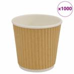 vidaXL Papieren koffiekopjes 1000 st 4oz 100 ml bruin, Huis en Inrichting, Keuken | Servies, Verzenden, Nieuw
