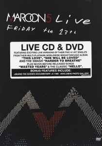 dvd - Maroon 5 - Live - Friday The 13th, Cd's en Dvd's, Dvd's | Overige Dvd's, Zo goed als nieuw, Verzenden
