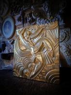 Naar Maurice Picaud - Reliëf, Goud Bas-reliëf Folies Bergère, Antiek en Kunst, Kunst | Designobjecten