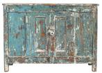 Antiek hardhouten dressoir uit India, Huis en Inrichting, Kasten | Dressoirs, Met plank(en), 25 tot 50 cm, 100 tot 150 cm, Gebruikt