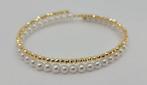 Armband - 18 karaat Geel goud - 4x4.5mm Akoya-parels, Nieuw