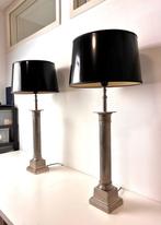 Tafellamp - Aluminium - Twee Empire stijl tafellampen
