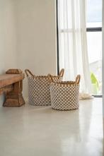 De gekruiste gestikte macramé mand - Medium, Verzenden, Nieuw