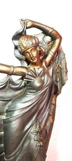 Beeld, Figure Depicting Art Deco Dancing Girl - 34 cm -, Antiek en Kunst