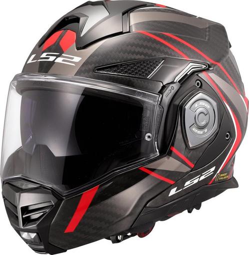 LS2 FF901 Advant X C Future II Rood 06 Systeemhelm, Motoren, Kleding | Motorhelmen, Systeemhelm, Heren, 3XL of groter, Nieuw met kaartje