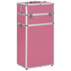 vidaXL Make-up trolley aluminium roze, Verzenden, Nieuw, Roze