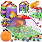 Speeltent - Kindertent - Speelhuisje - Met ballen - Kleurrij, Verzenden, Zo goed als nieuw