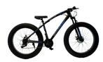 Cyclux  Tiger 21 Speed Mountainbike 26*4.0 Fat Tire Blauw